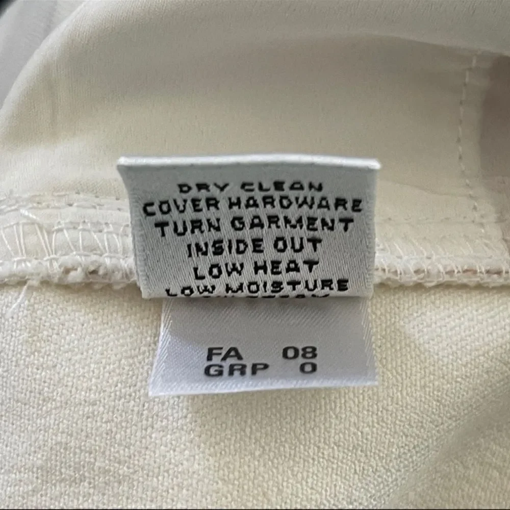 St. John Collection Ivory Wide Leg Trousers Size 4 - Picture 8 of 11